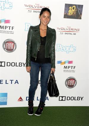 Olivia Munn Hugh Jackman One Night Only Benefit in Hollywood, October 12, 2013 