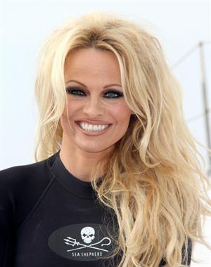 Pamela Anderson Launches Sea Shepherds Operation Zero Tolerance Whale Defense Campaign on November 2, 2012 