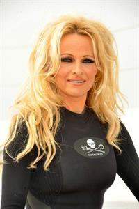 Pamela Anderson Launches Sea Shepherds Operation Zero Tolerance Whale Defense Campaign on November 2, 2012 