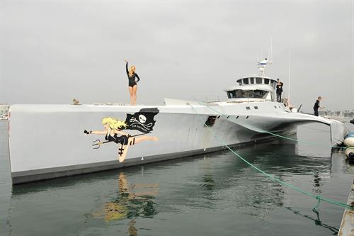 Pamela Anderson Launches Sea Shepherds Operation Zero Tolerance Whale Defense Campaign on November 2, 2012 