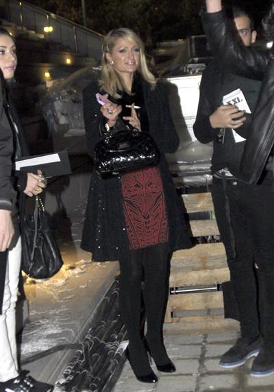 Paris Hilton Mango Fashion Show as part of the 080 Barcelona Fashion Week on January 28, 2013