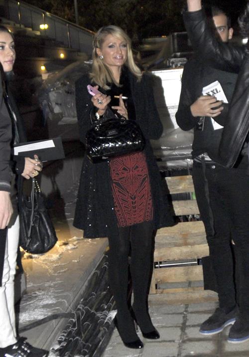 Paris Hilton Mango Fashion Show as part of the 080 Barcelona Fashion Week on January 28, 2013