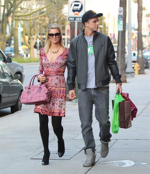 Paris Hilton Pictures Paris Hilton and River Viiperi shop in Beverly Hills. February 9, 2013