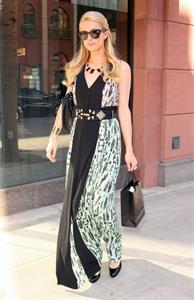 Paris Hilton stops by Anastasia Spa in Beverly Hills, California April 10, 2013 