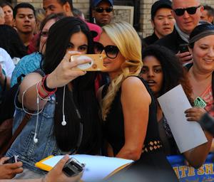 Paris Hilton at the 'Late Show with David Letterman May 2, 2013
