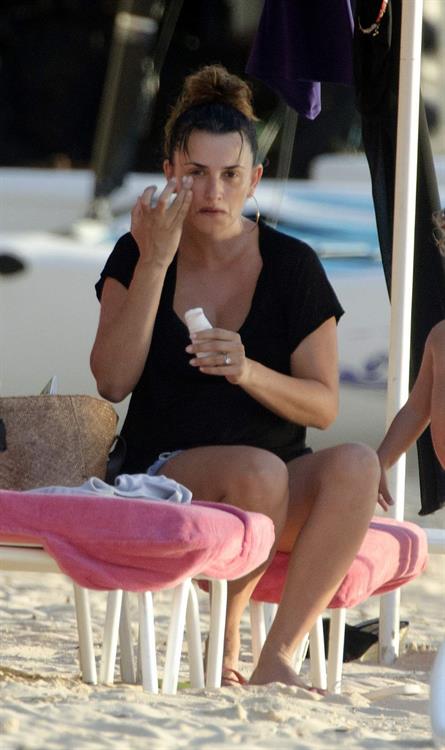 Penelope Cruz holidaying in Barbados 3/13/13  