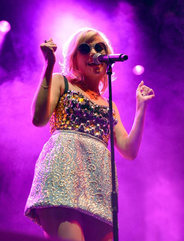 Pixie Lott performs at the V Festival at Hylands Park in Chelmsford - on August 18, 2012