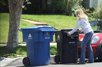 Rachel McAdams throws out the trash in Beverly Hills August 3, 2012