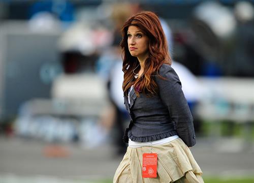 Rachel Nichols At the New York Giants and the Carolina Panthers Game in Charlotte, North Carolina (September 20, 20 