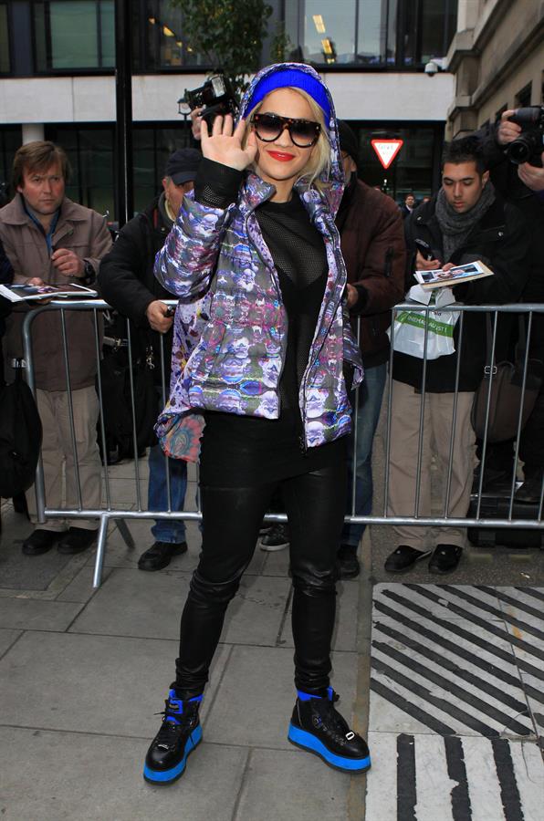 Rita Ora at BBC Radio 2 in West London 11/19/12 