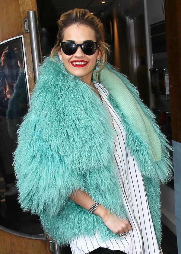 Rita Ora - Arriving to BBC Maida Vale Studios in London August 10, 2012