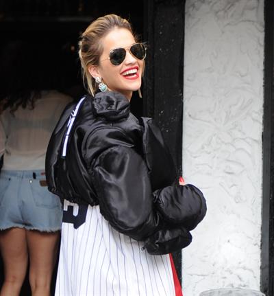 Rita Ora - leaving the BBC Maida Vale Studios in London 10 August 2012