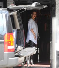 Rita Ora - leaving the BBC Maida Vale Studios in London 10 August 2012
