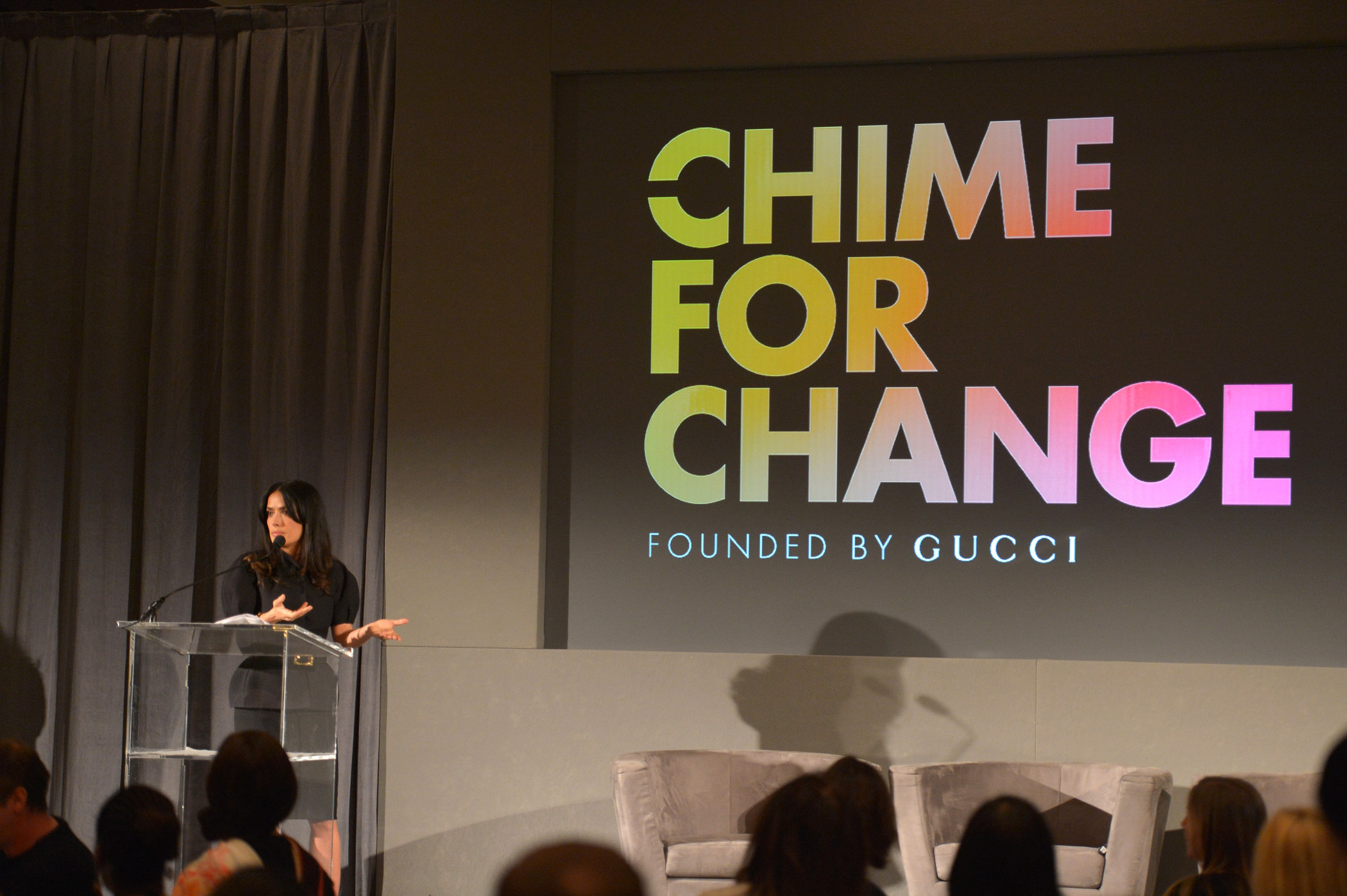 Salma Hayek - Chime for Change launch 2/28/13  