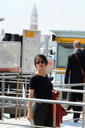Salma Hayek Visiting the Biennale in Venice May 30, 2013