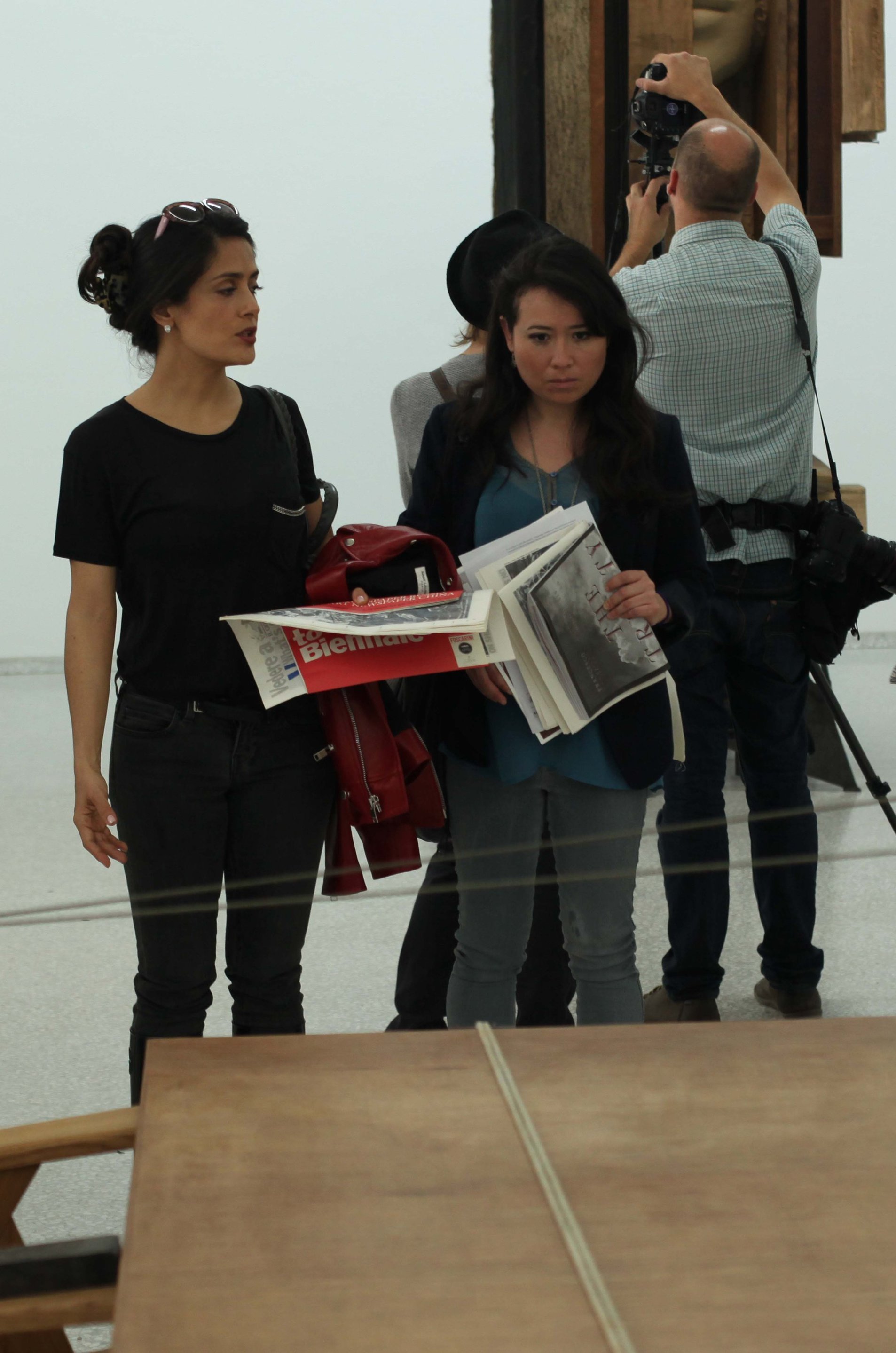 Salma Hayek Visiting the Biennale in Venice May 30, 2013