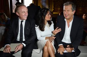 Salma Hayek at the Stella McCartney fashion show at Paris Fashion Week - Sep. 30, 2013 