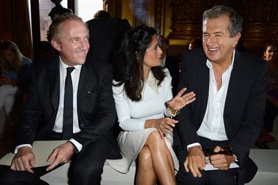 Salma Hayek at the Stella McCartney fashion show at Paris Fashion Week - Sep. 30, 2013 