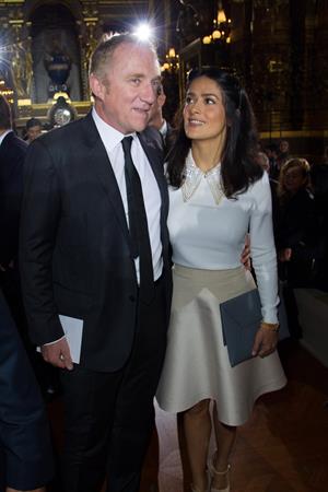 Salma Hayek at the Stella McCartney fashion show at Paris Fashion Week - Sep. 30, 2013 