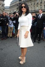Salma Hayek at the Stella McCartney fashion show at Paris Fashion Week - Sep. 30, 2013 