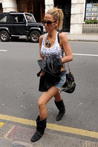 Sarah Harding walking in London on July 12, 2012
