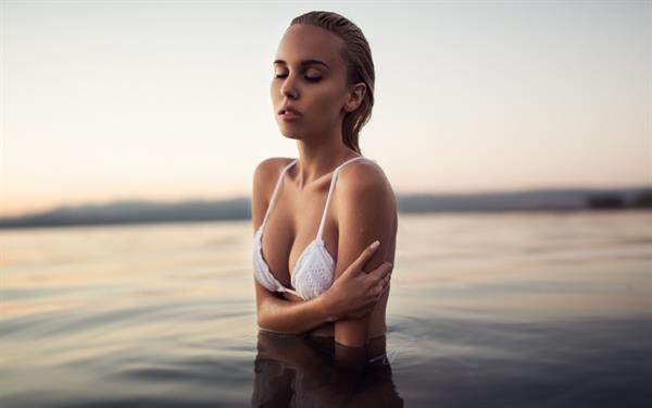 Maria Domark in a bikini