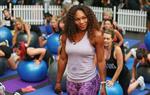 Serena Williams Nike Training Club App Workout - Melbourne January 8, 2013 