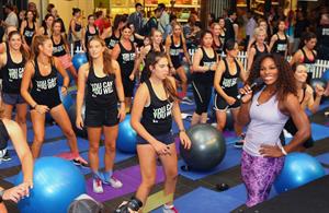 Serena Williams Nike Training Club App Workout - Melbourne January 8, 2013 