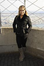 Shawn Johnson Visits The Empire State Building November 28, 2012