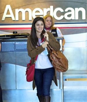 Shiri Appleby departing from LA Airport Sept 30, 2012  