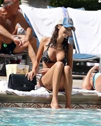 Nabilla Benattia in a bikini
