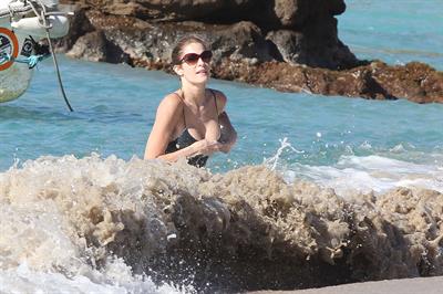 Stephanie Seymour - bikini in St. Barts 12/26/12  