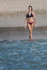 Stephanie Seymour bikini candids on the beach in St. Barts 12/31/12 