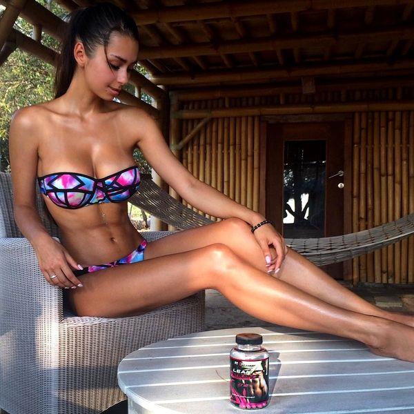 Helga Lovekaty in a bikini