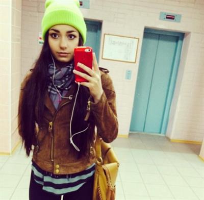 Helga Lovekaty taking a selfie