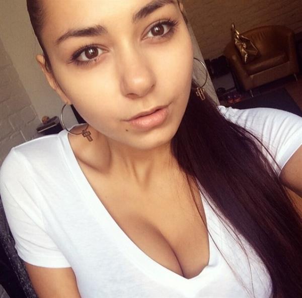 Helga Lovekaty taking a selfie