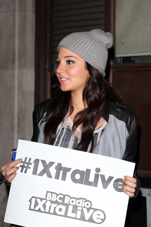 Tulisa Contostavlos Radio 1 in London - October 26, 2012