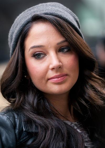 Tulisa Contostavlos outside BBC Radio One in London October 3, 2012 