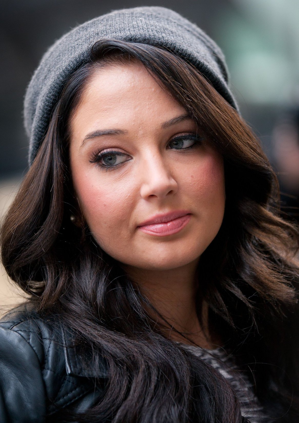 Tulisa Contostavlos outside BBC Radio One in London October 3, 2012 