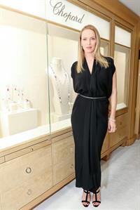 Uma Thurman hosts cocktail and Dinner to celebreate an exclusive viewing of Marilyn Forever held at Chopard Boutique