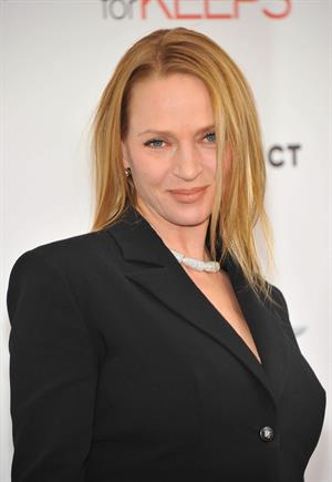 Uma Thurman New York Premiere of 'Playing for Keeps' presented by The Cinema Society & Film District December 5 