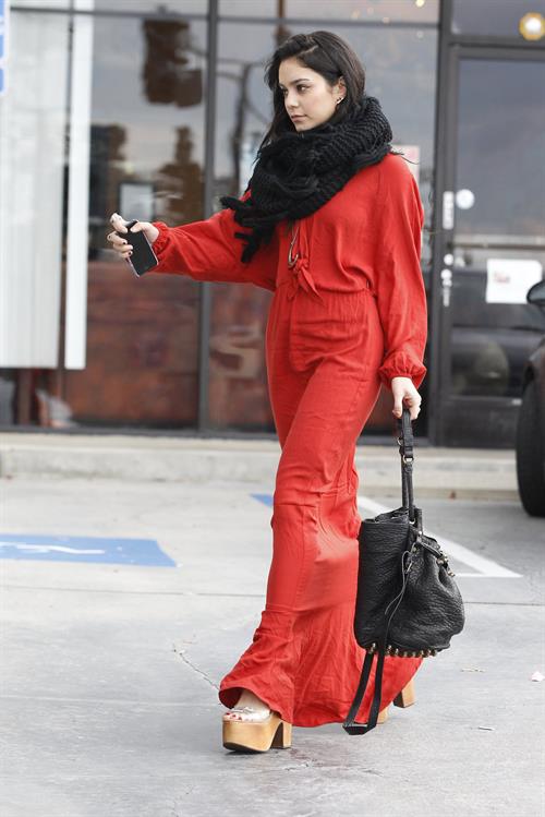 Vanessa Hudgens - headed to church in Hollywood 12/30/12  