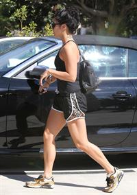 Vanessa Hudgens at a Piloing class in Studio City 9/29/12 