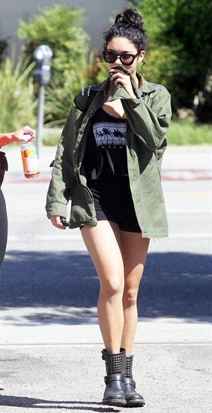 Vanessa Hudgens heading to a gym in LA October 3, 2012 