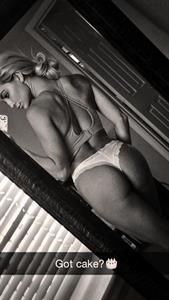 Lindsey Pelas in lingerie taking a selfie and - ass