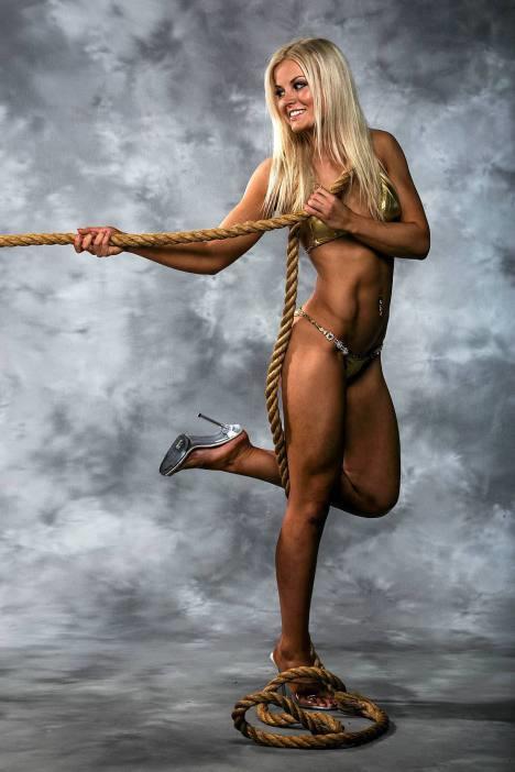 Janni Hussi in a bikini