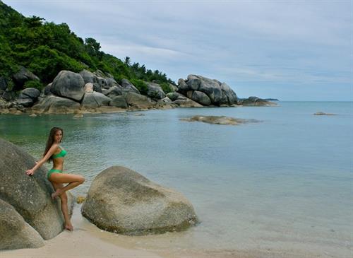 Anna Konchakovskaya in a bikini