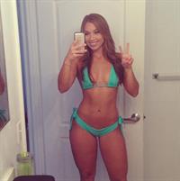 Nicole Mejia in a bikini