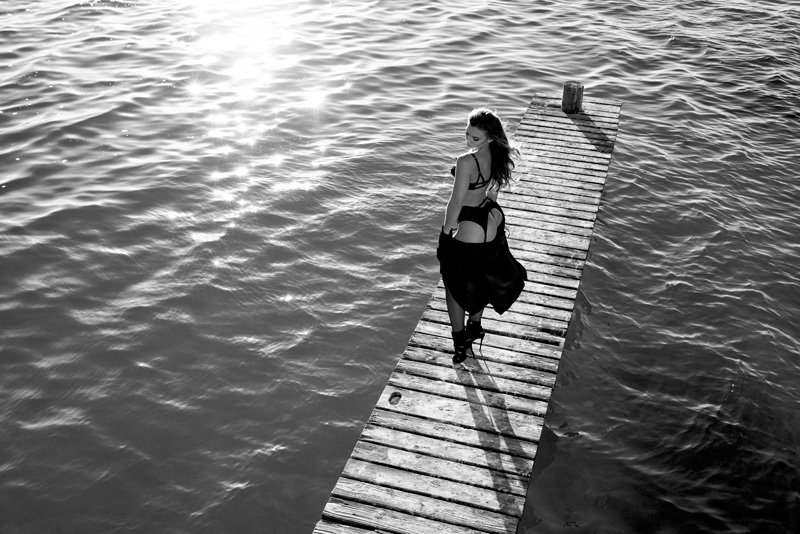 Nicole Mejia in lingerie