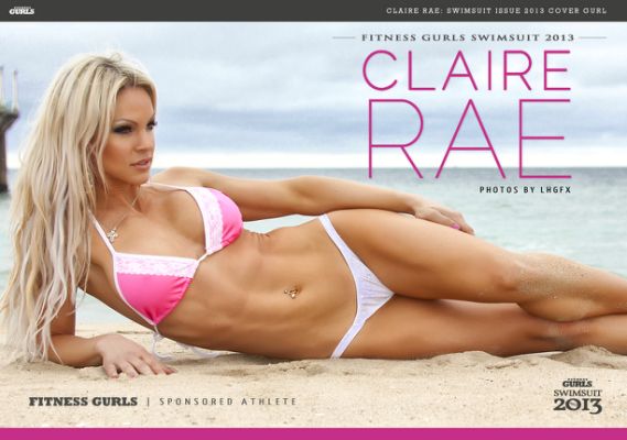 Claire Rae in a bikini